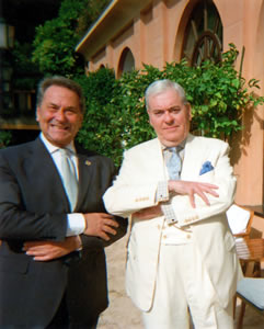 Mr Ermes de Megni with Francis Bown at Hotel Splendido, Portofino, Italy | Bown's Best